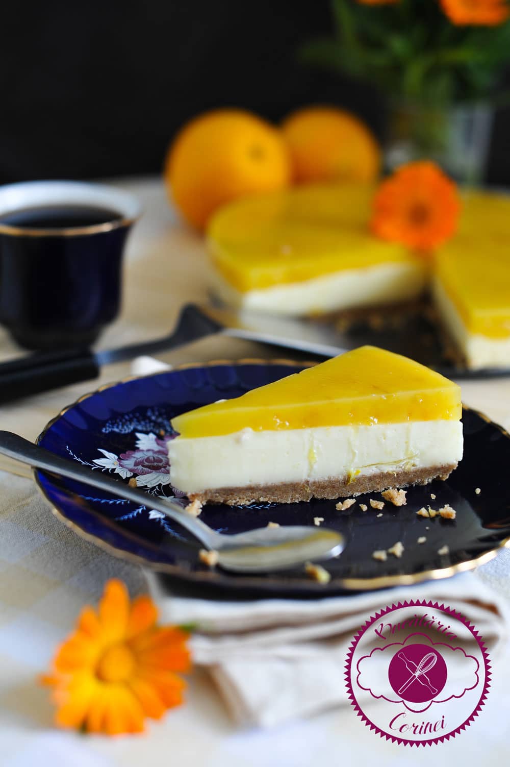 Cheesecake cu portocale