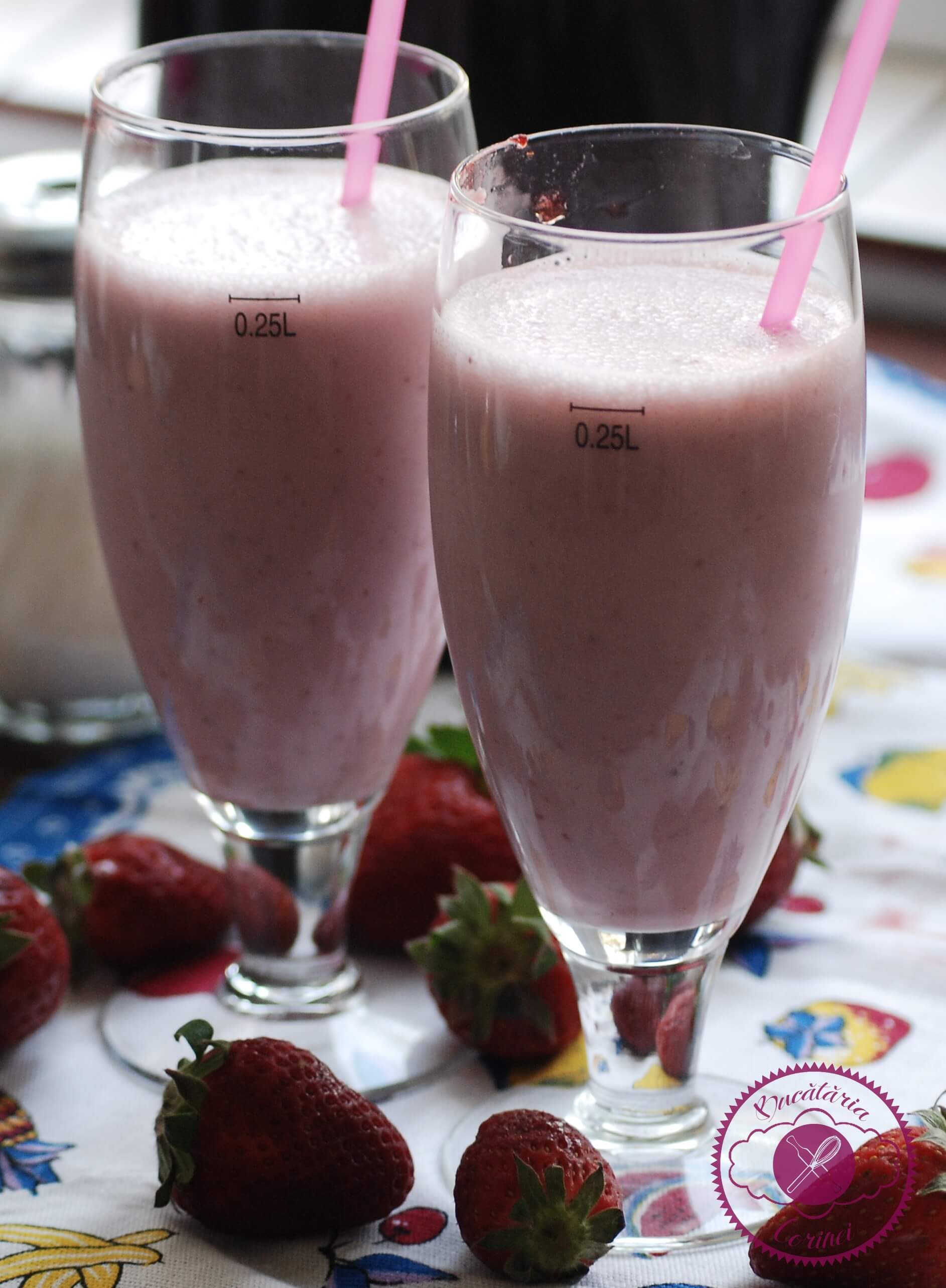 Milkshake de capsuni