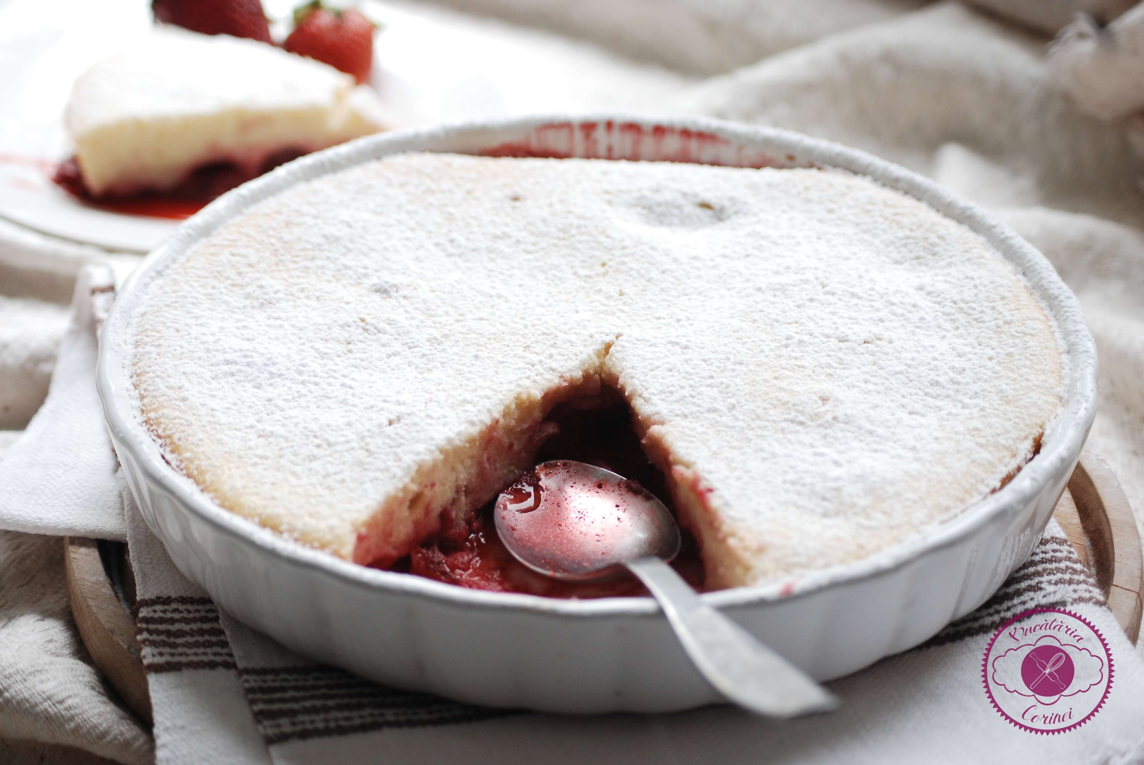 Clafoutis cu capsuni