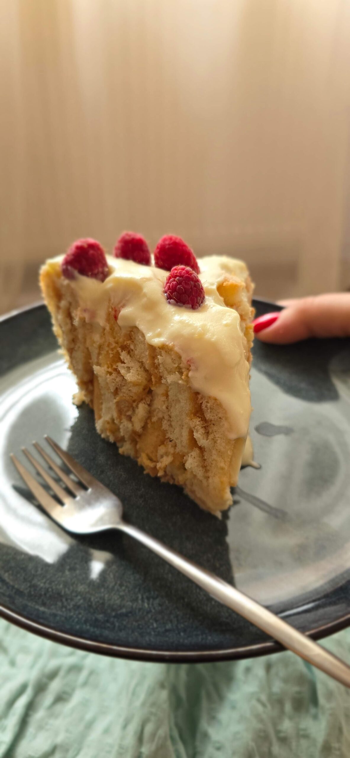 Prajitura cu piscoturi si crema de vanilie