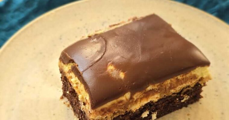 Tiramisu brownie cu fistic